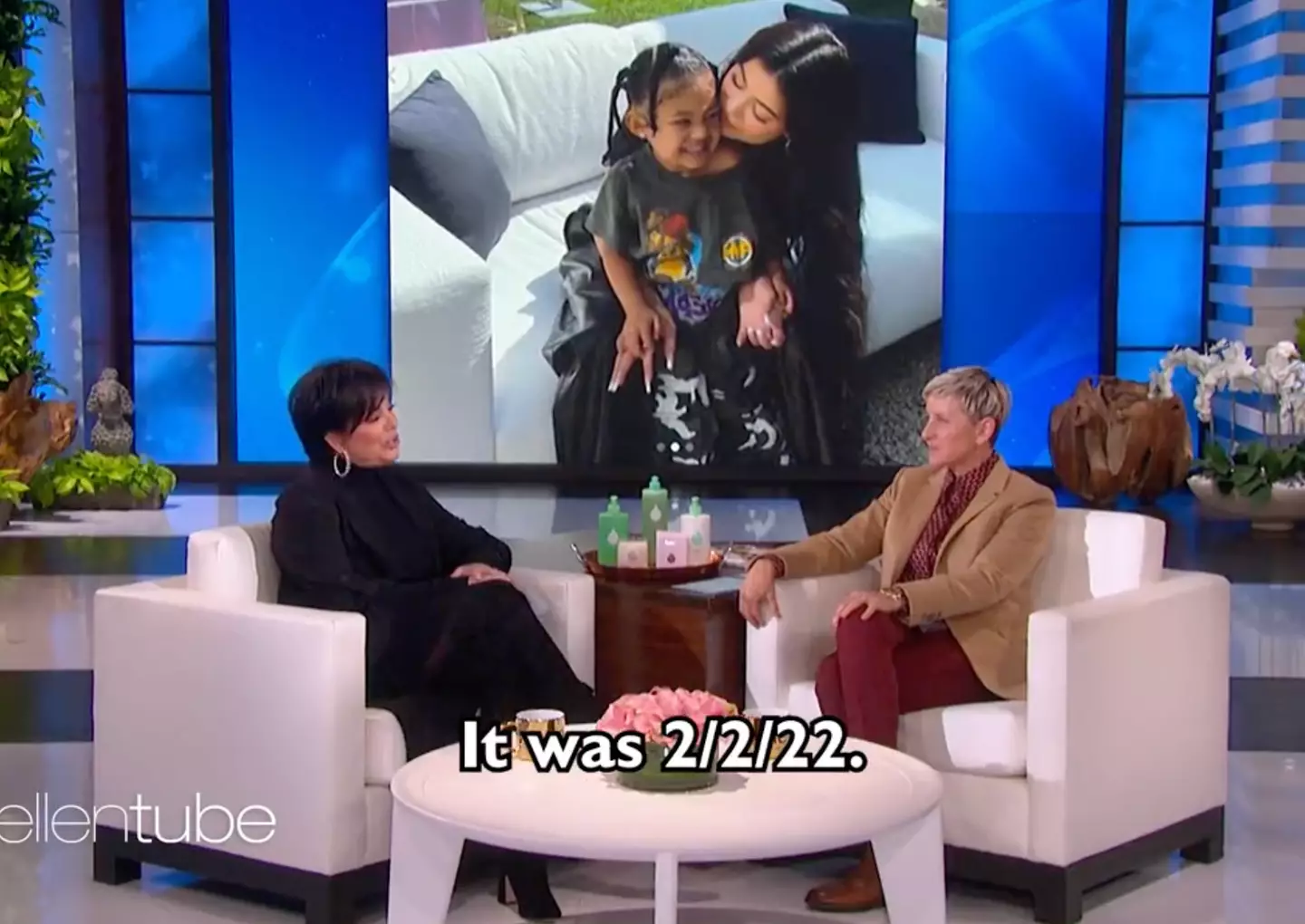 Kris spoke to Ellen about her eleventh grandchild (