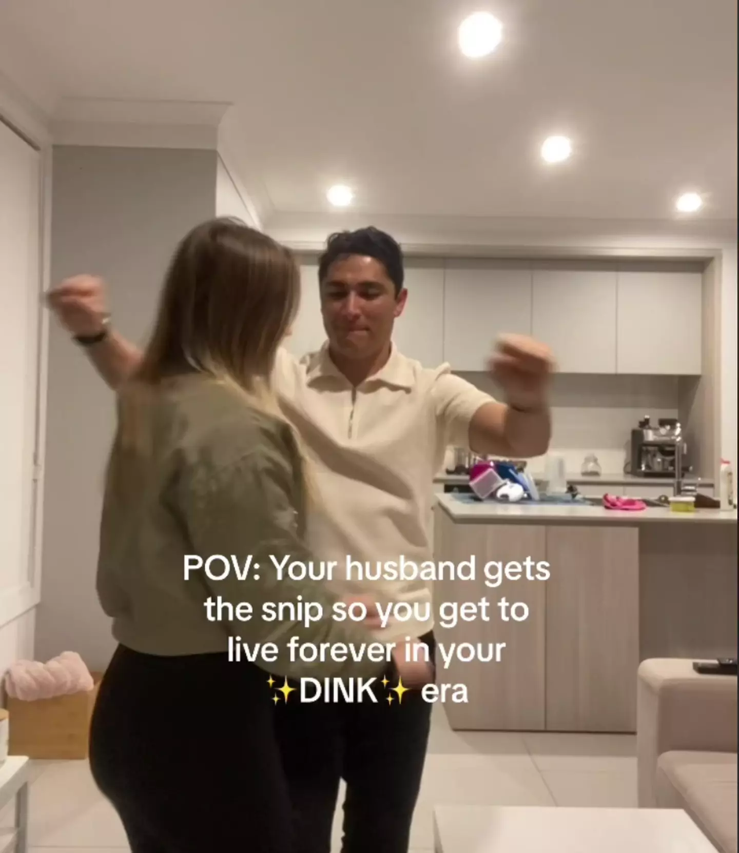 The pair posted a video celebrating Heraldo getting a vasectomy.