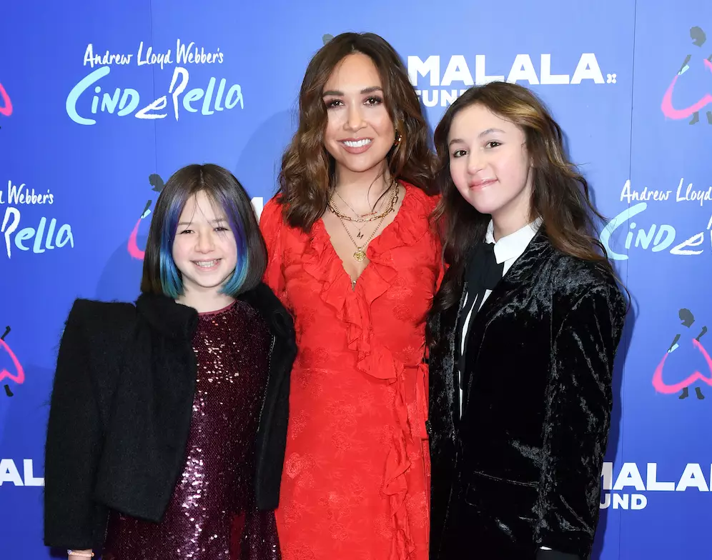 Myleene Klass and her daughters Hero, 10 and Ava, 14 (