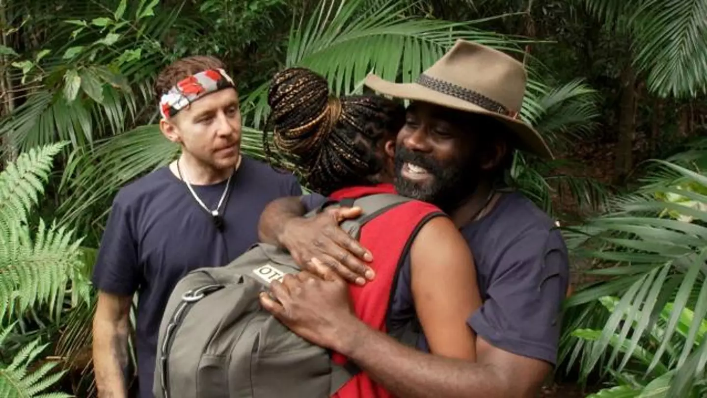Melvin credited his campmates with giving him much needed moral support (ITV)