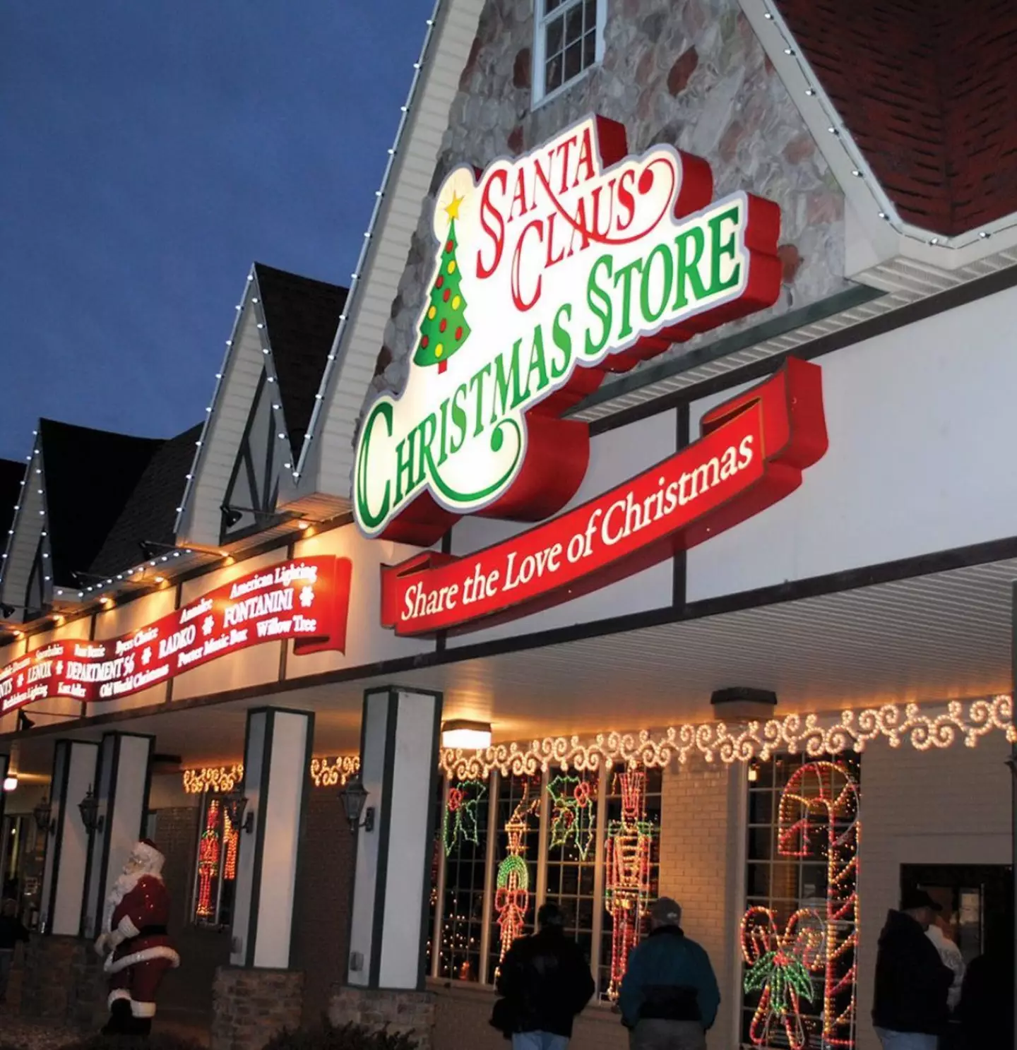 The town boasts their own Christmas shop (