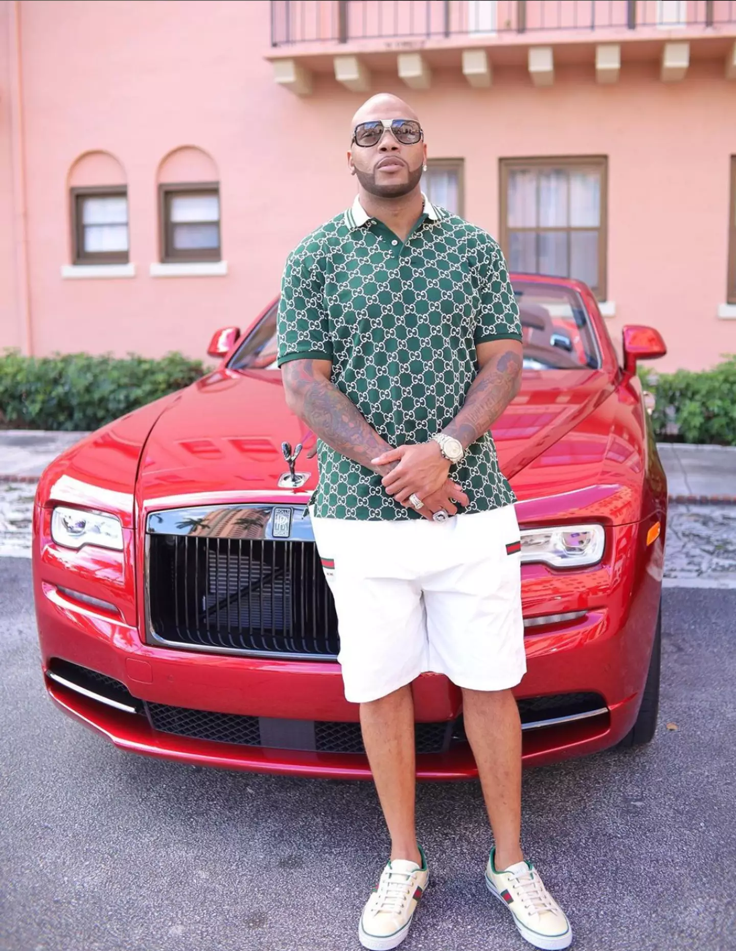 Flo Rida's six-year-old son fell from a five-storey New Jersey apartment.