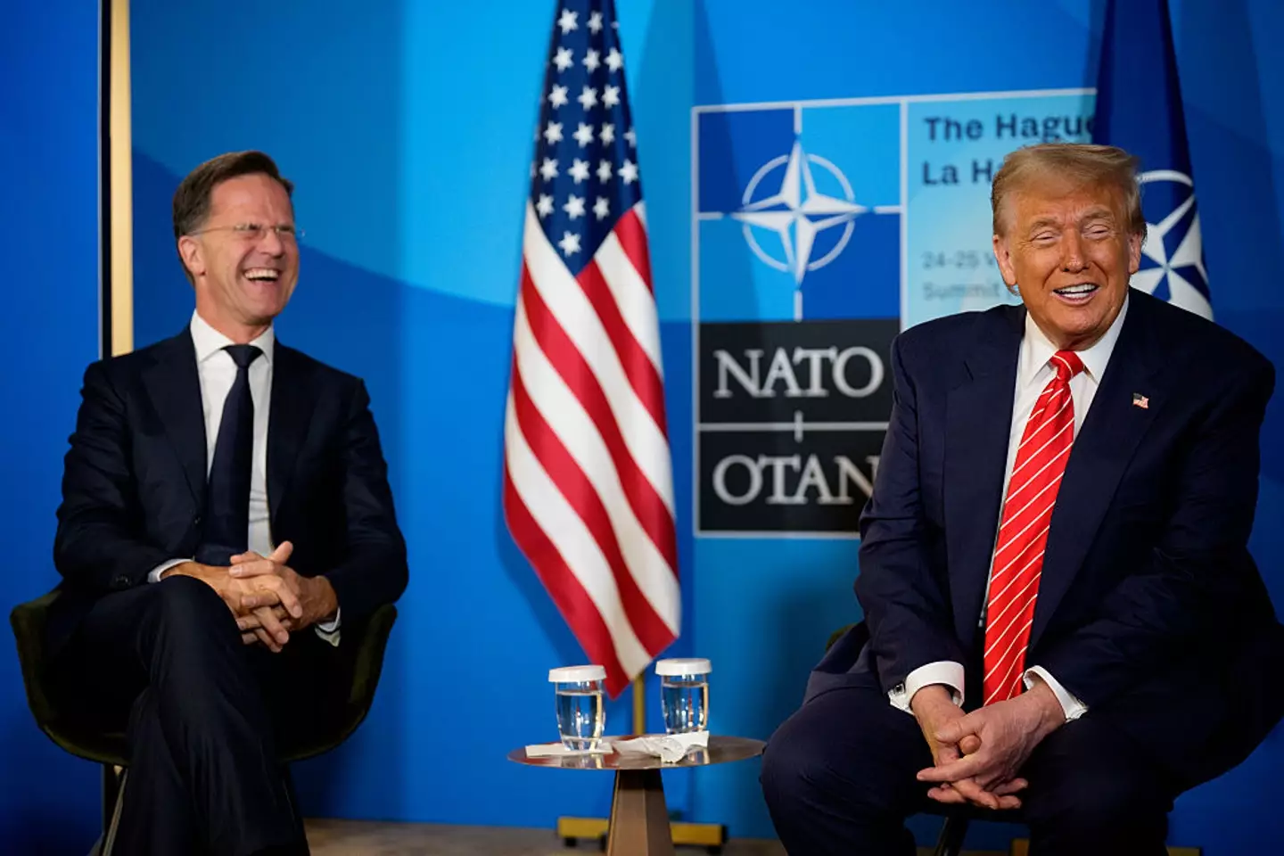 The American president has responded to being called 'daddy' by NATO boss Mark Rutte (Andrew Harnik/Getty Images)