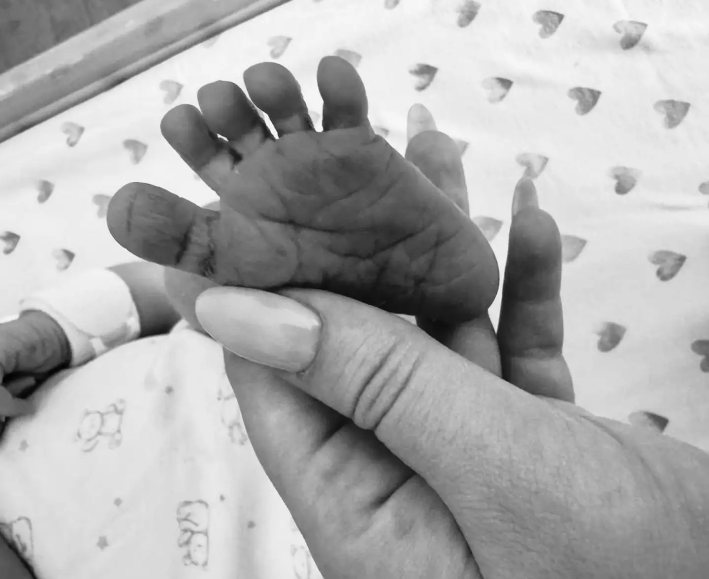 Tiffany shared a snap of her newborn's feet (Instagram/@tiffanytrump)