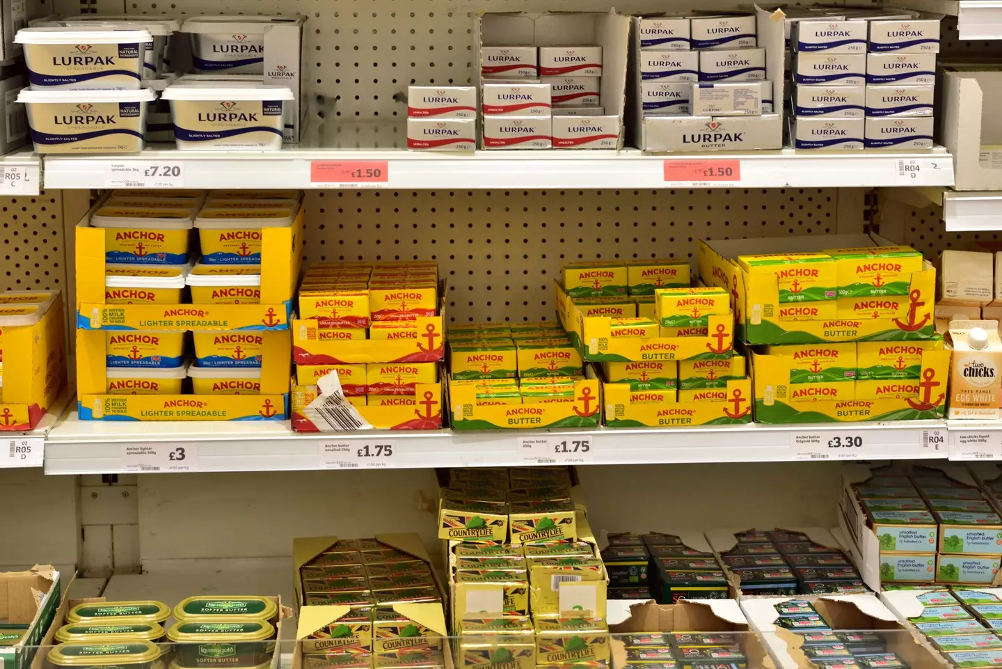 Shoppers have been left shocked as the price of butter has hit more than £7.