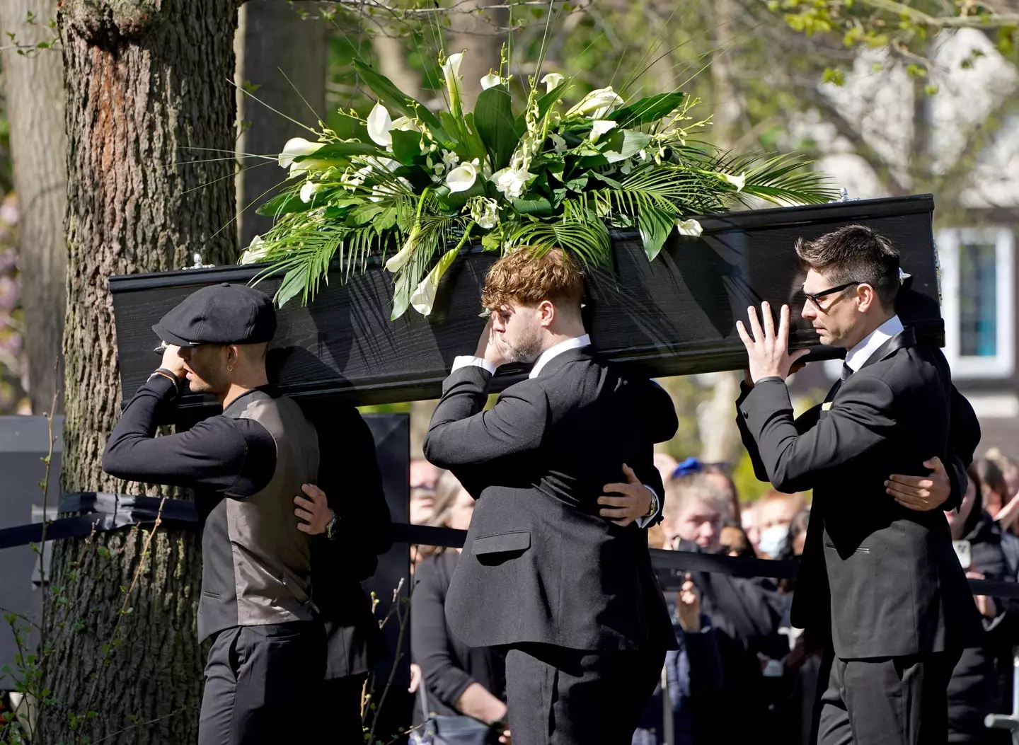 The Wanted's Max George and Jay McGuiness were pallbearers for their bandmate Tom Parker. (