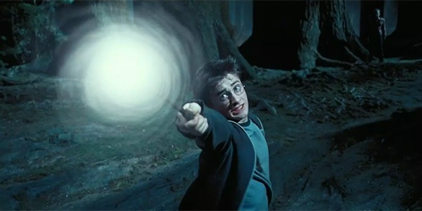 Harry casted his first Patronus in the Forbidden Forest (