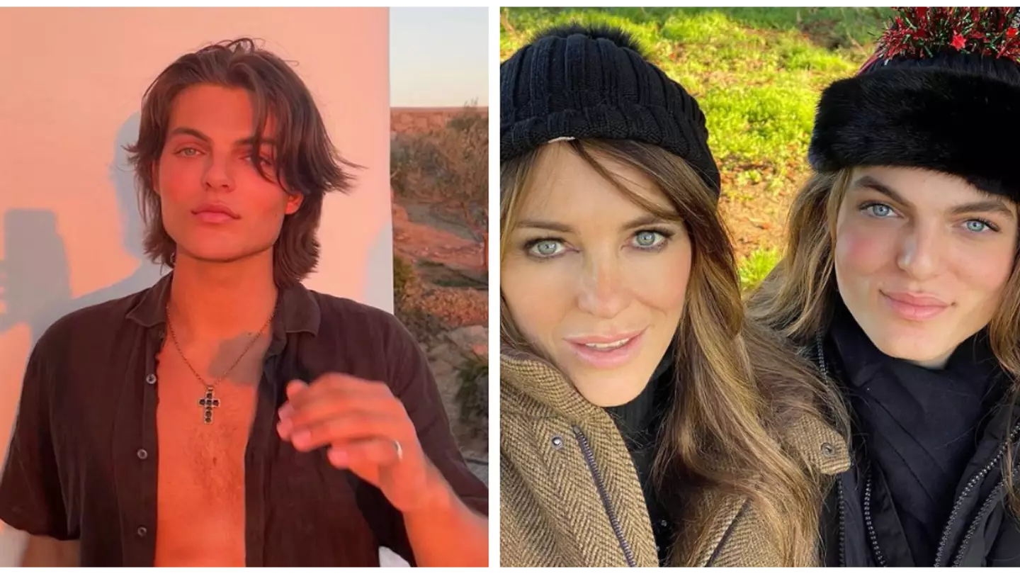 People cannot get over how much Liz Hurley’s son looks like her