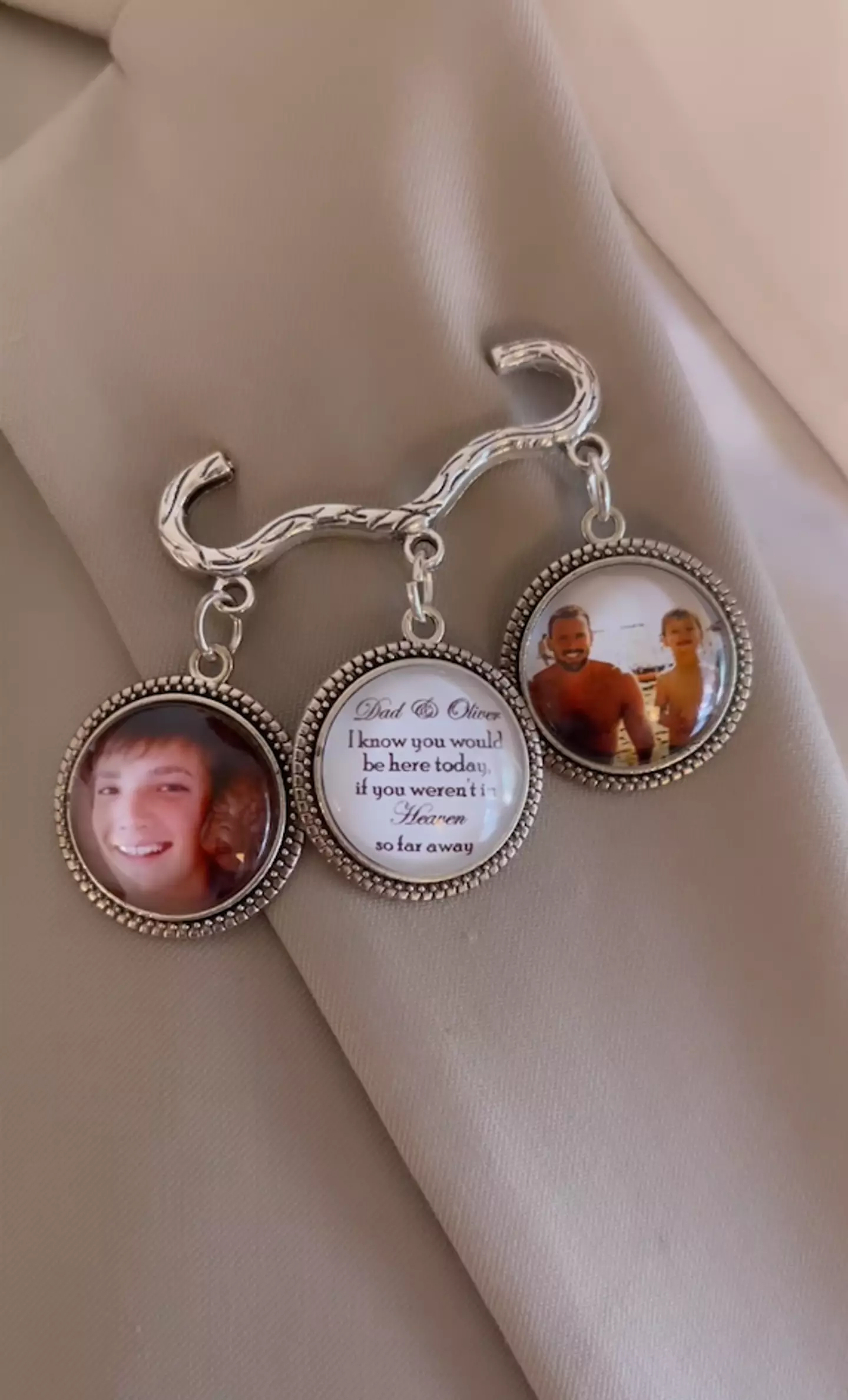 Chris Hughes shared a video of Jake's pendants.