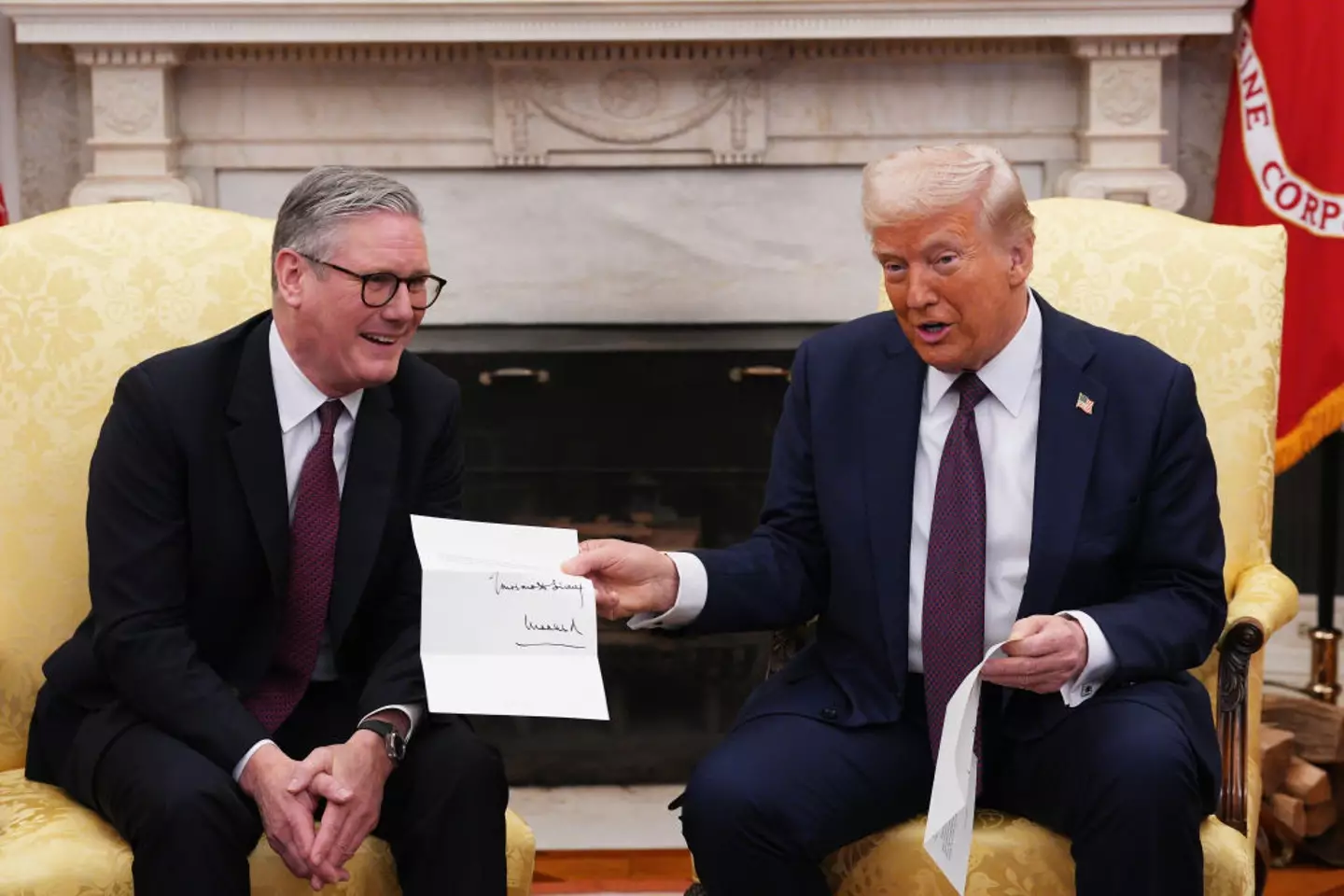 Keir Starmer sat down with Donald Trump at the Oval Office on Thursday (27 February) (Carl Court / Staff / Getty Images)