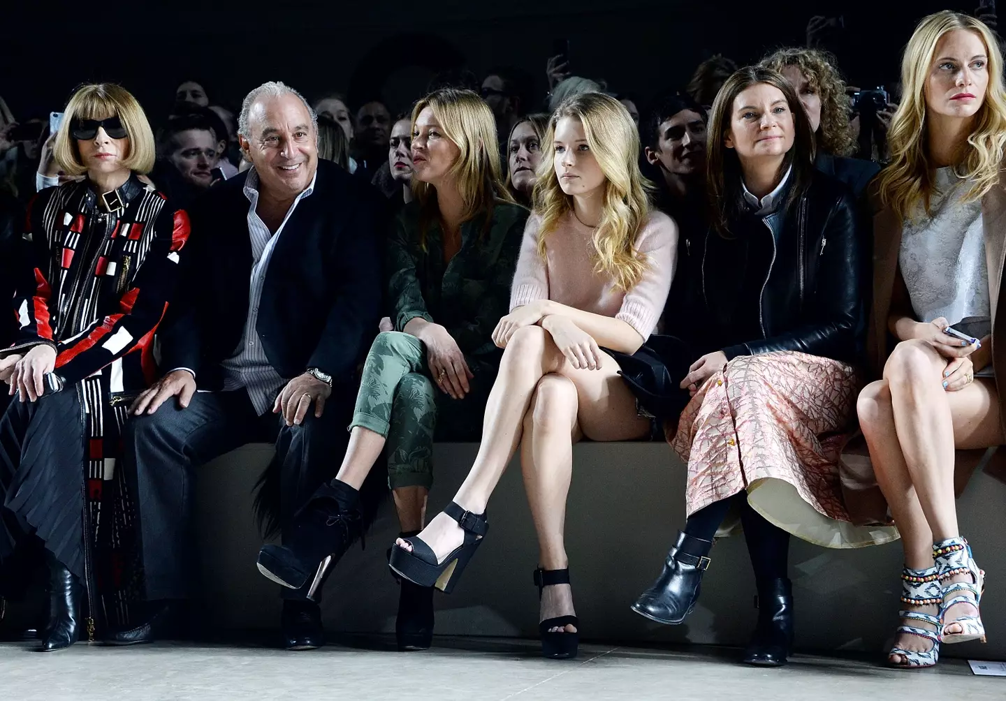 Kate and Lottie pictured together [middle] at a fashion event.