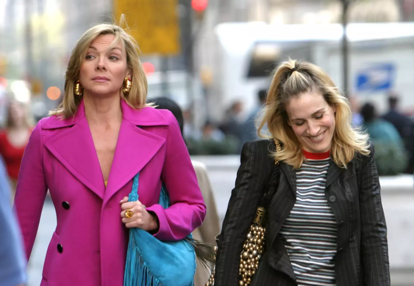 Kim Cattrall and Sarah Jessica Parker in Sex and the City. (James Devaney/WireImage)