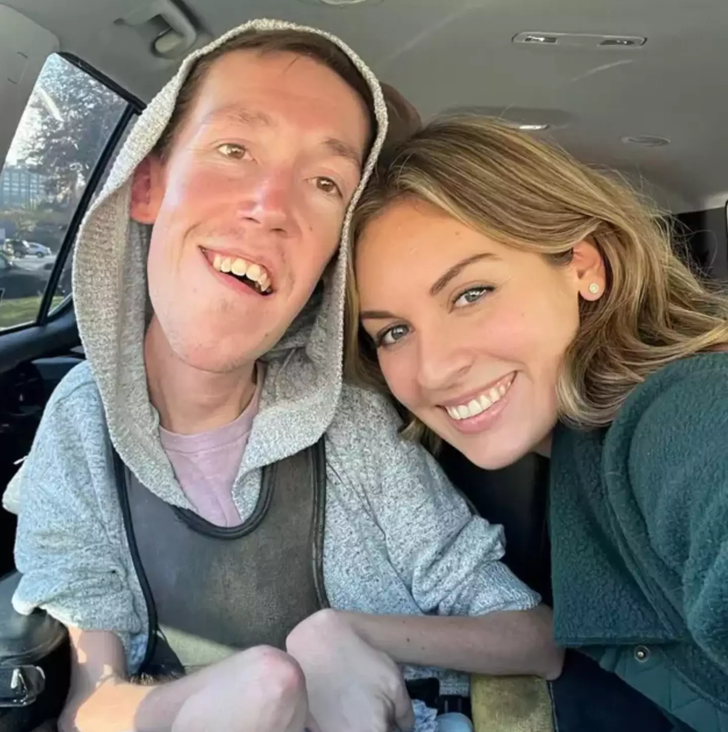 The couple had to do long-distance for two years after they met.