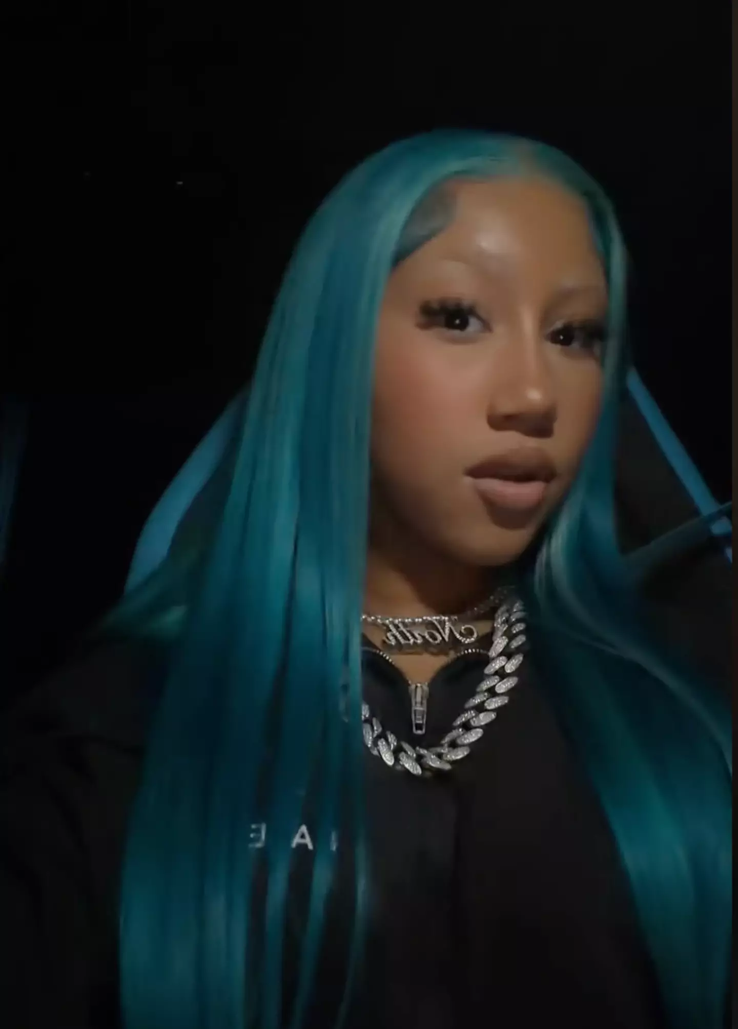 North could be seen with freshly-bleached brows (TikTok/@kimandnorth)