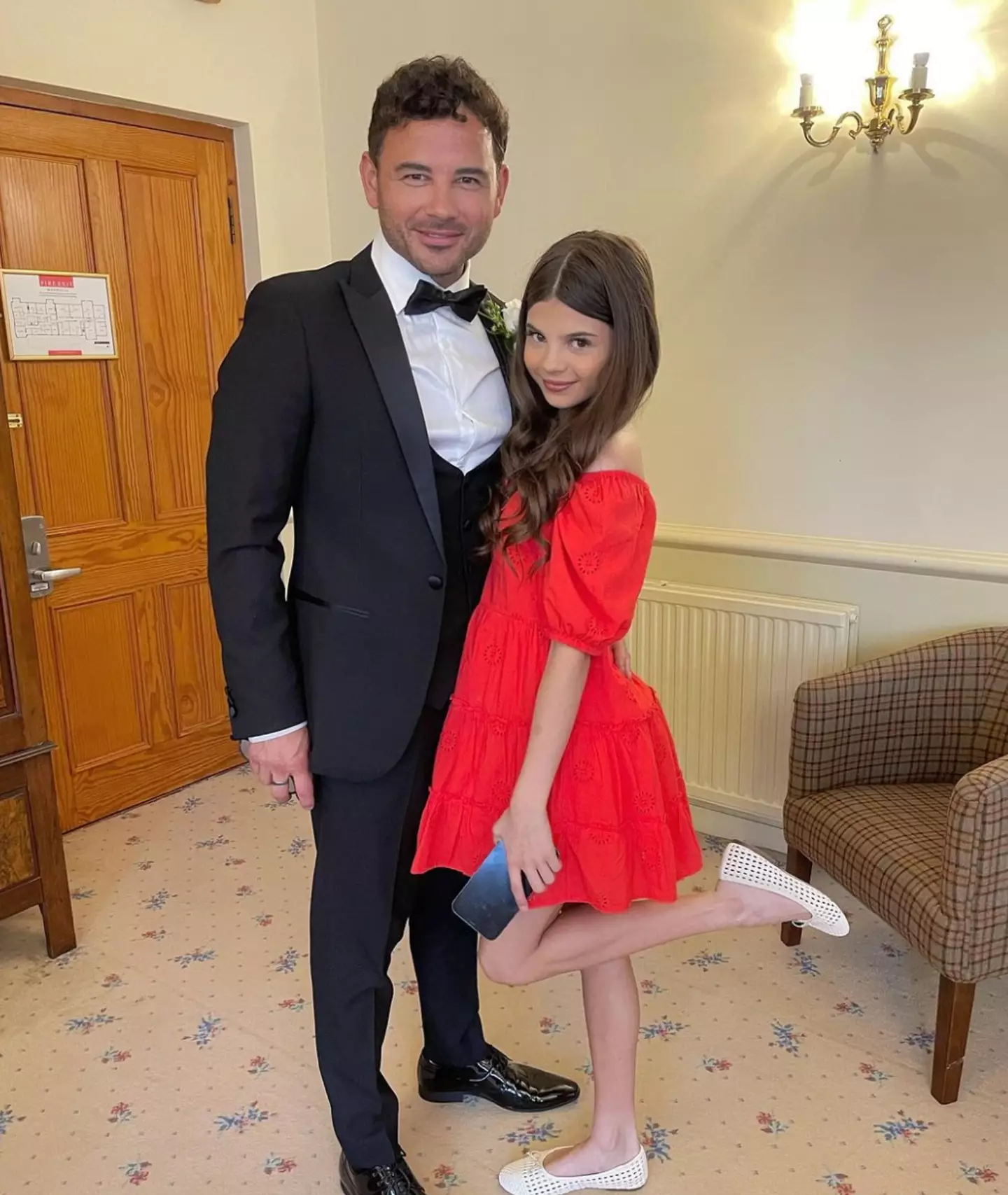 Ryan Thomas with daughter Scarlett.