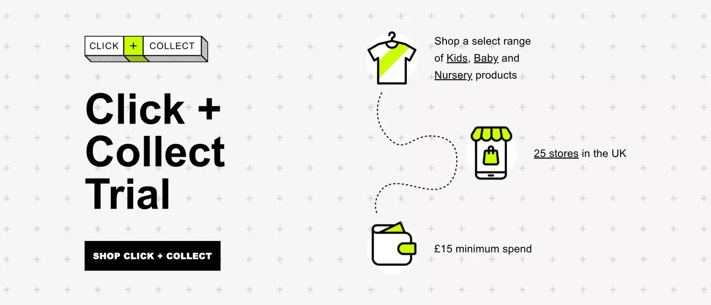 The new service is being trialled at a number of UK stores.