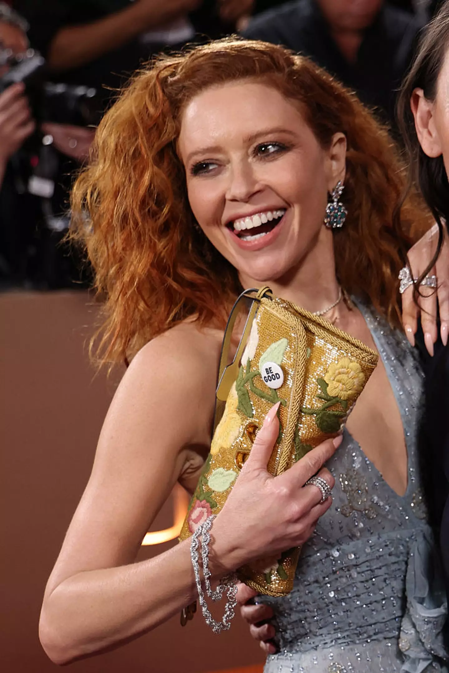 Natsha Lyonne could also be seen wearing the pin (MICHAEL TRAN / Contributor / Getty Images)