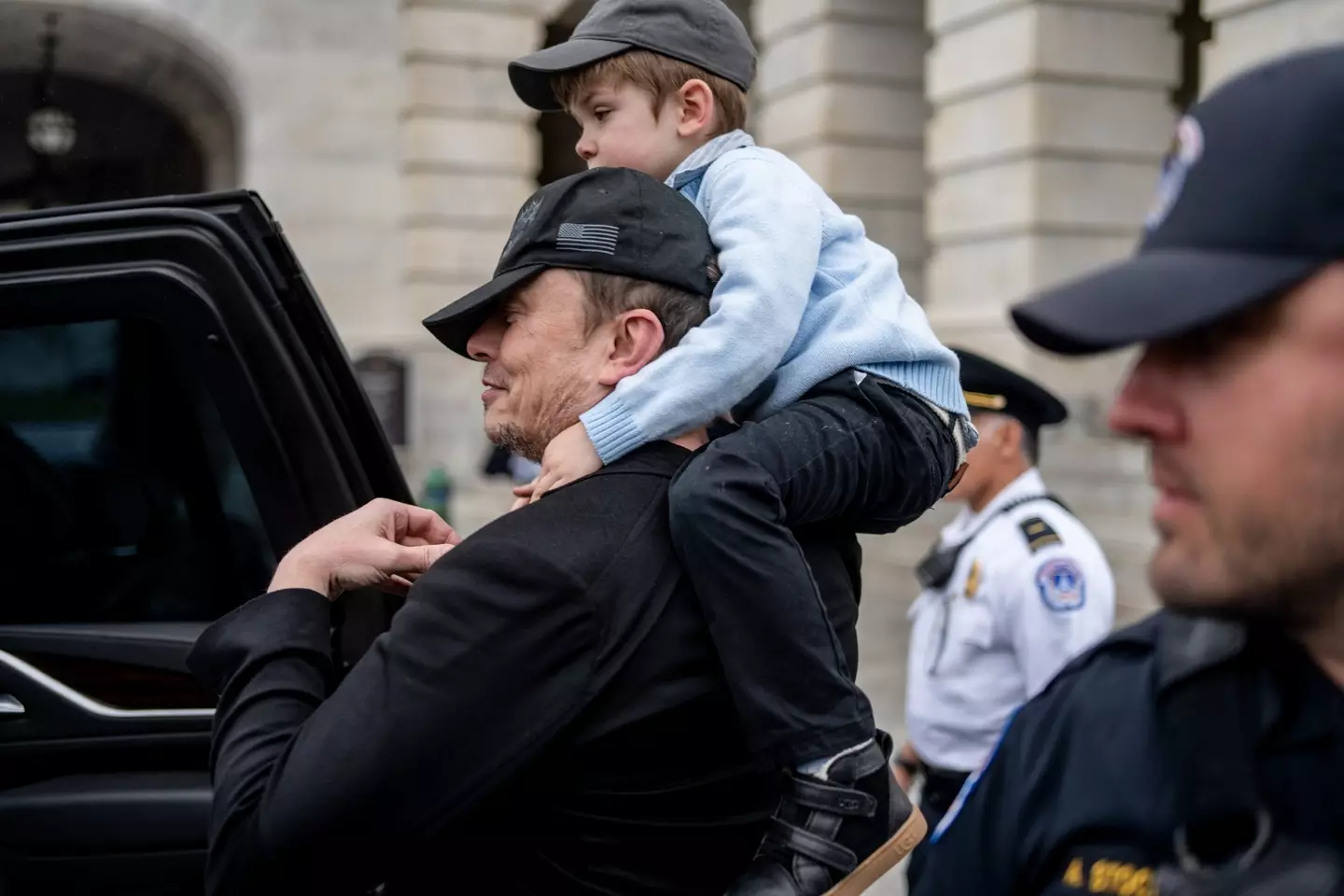 Musk took his child with him to the White House earlier this year (Alex Wroblewski/Bloomberg via Getty Images)