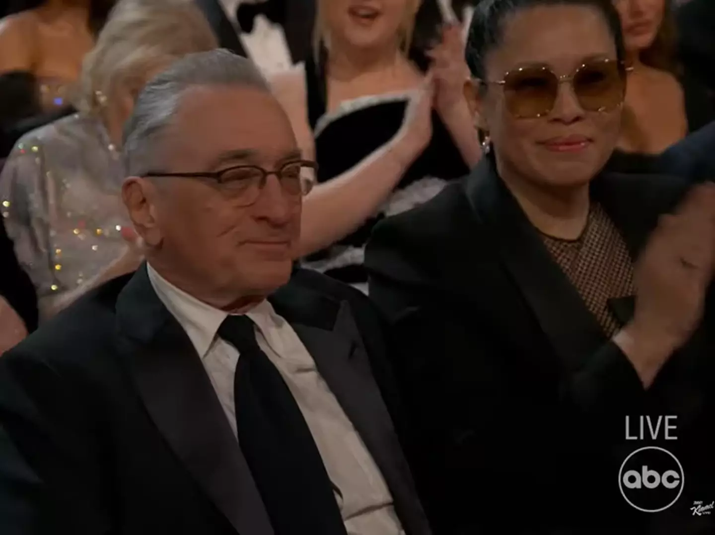 Luckily, De Niro seemed to see the funny side (ABC)