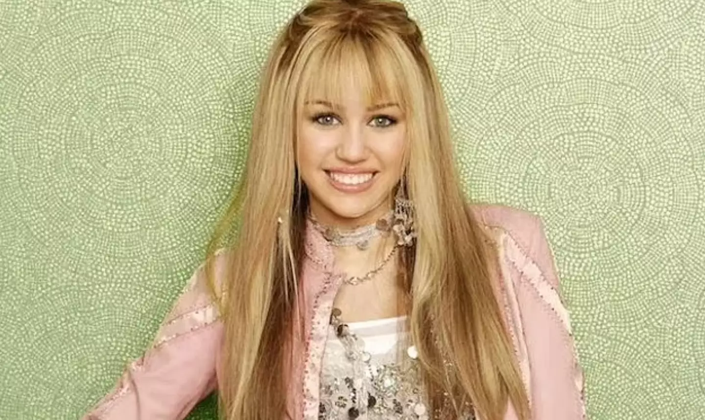 Miley Cyrus as Hannah Montana.