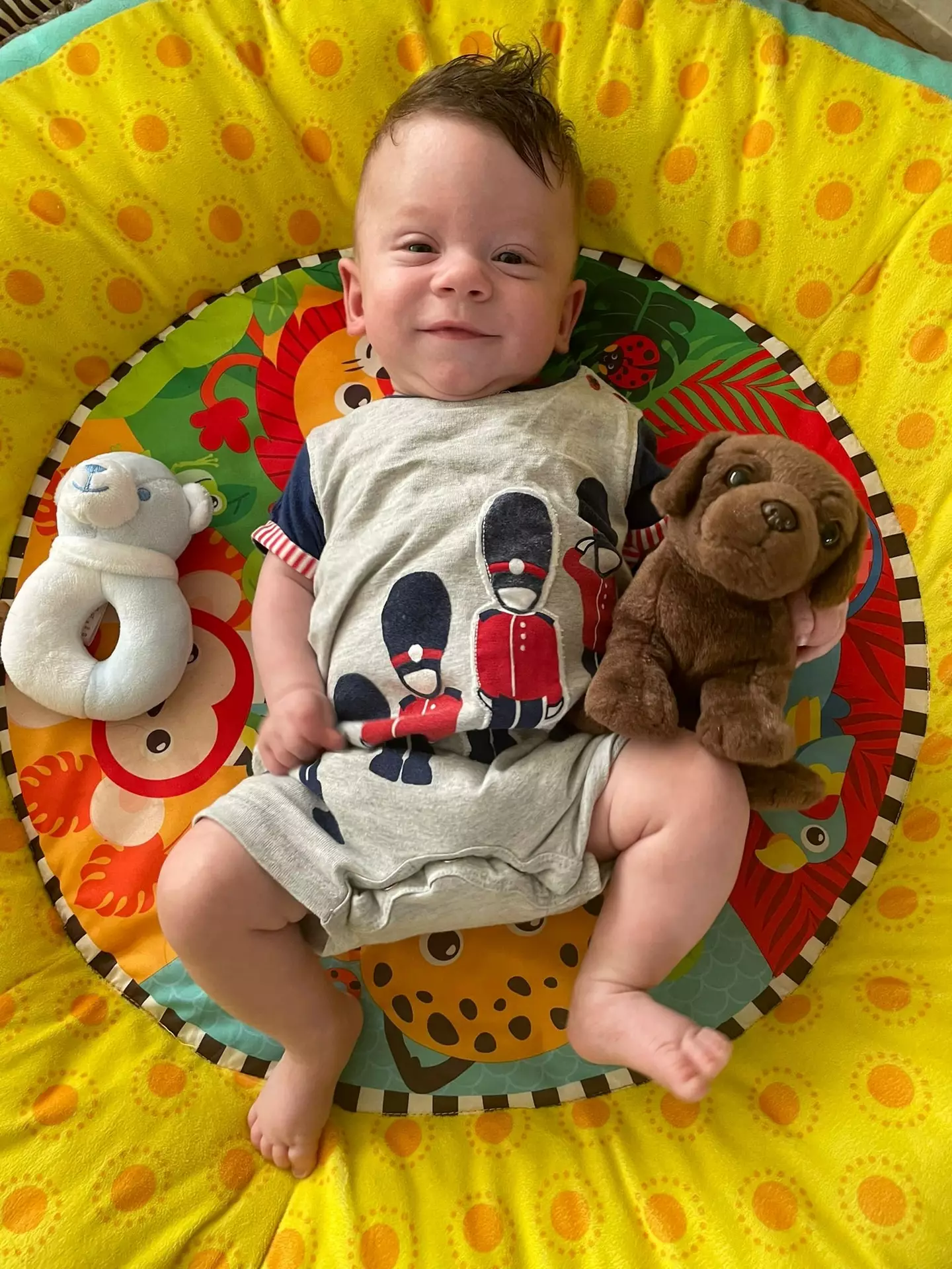 Little George is now six months old and thriving.