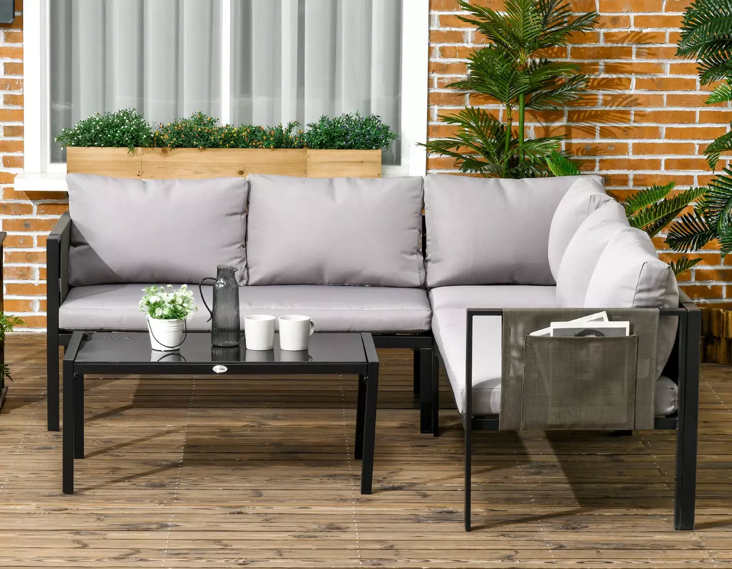 Upgrade your outside seating with a lounge set like this from Wayfair.(Wayfair)