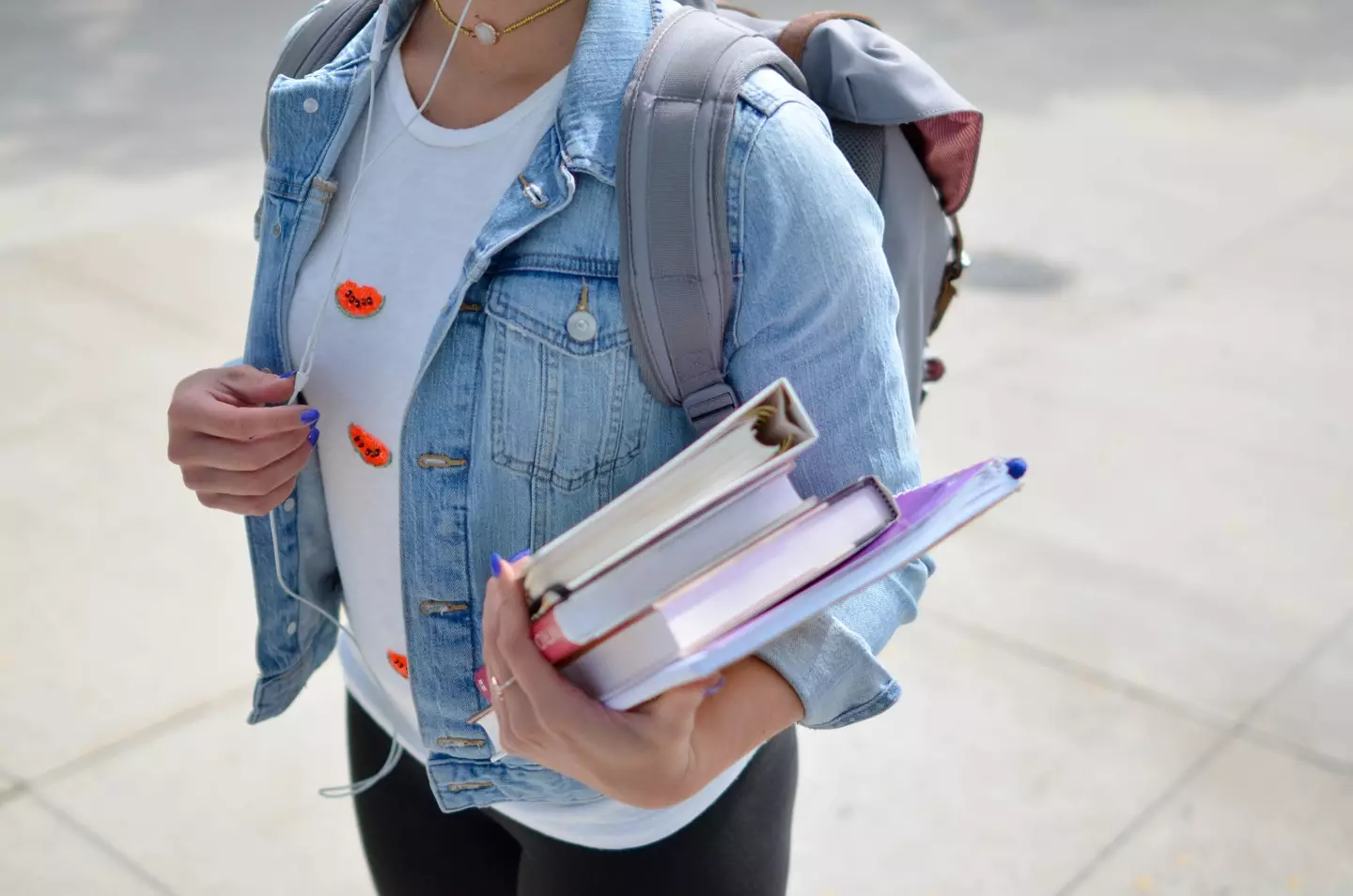 The girl spends days on end at her school friend's house.