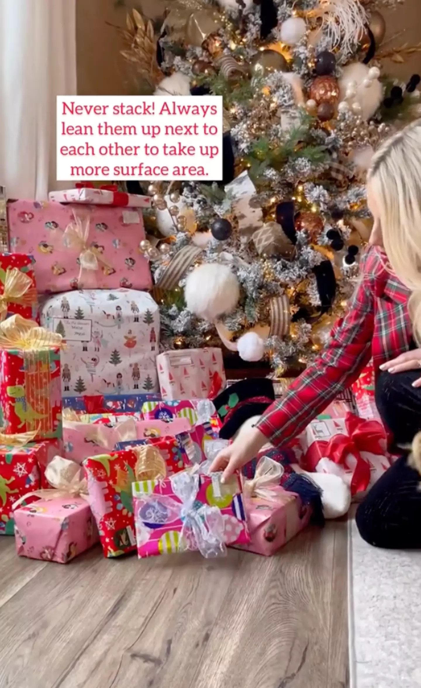 The social media star instructed her followers how to organise the gifts.