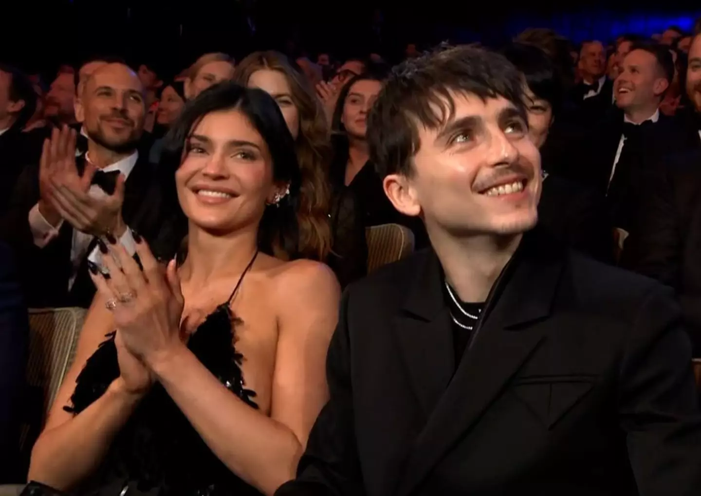 The couple took David Tennant's bantering with pure class (BBC)