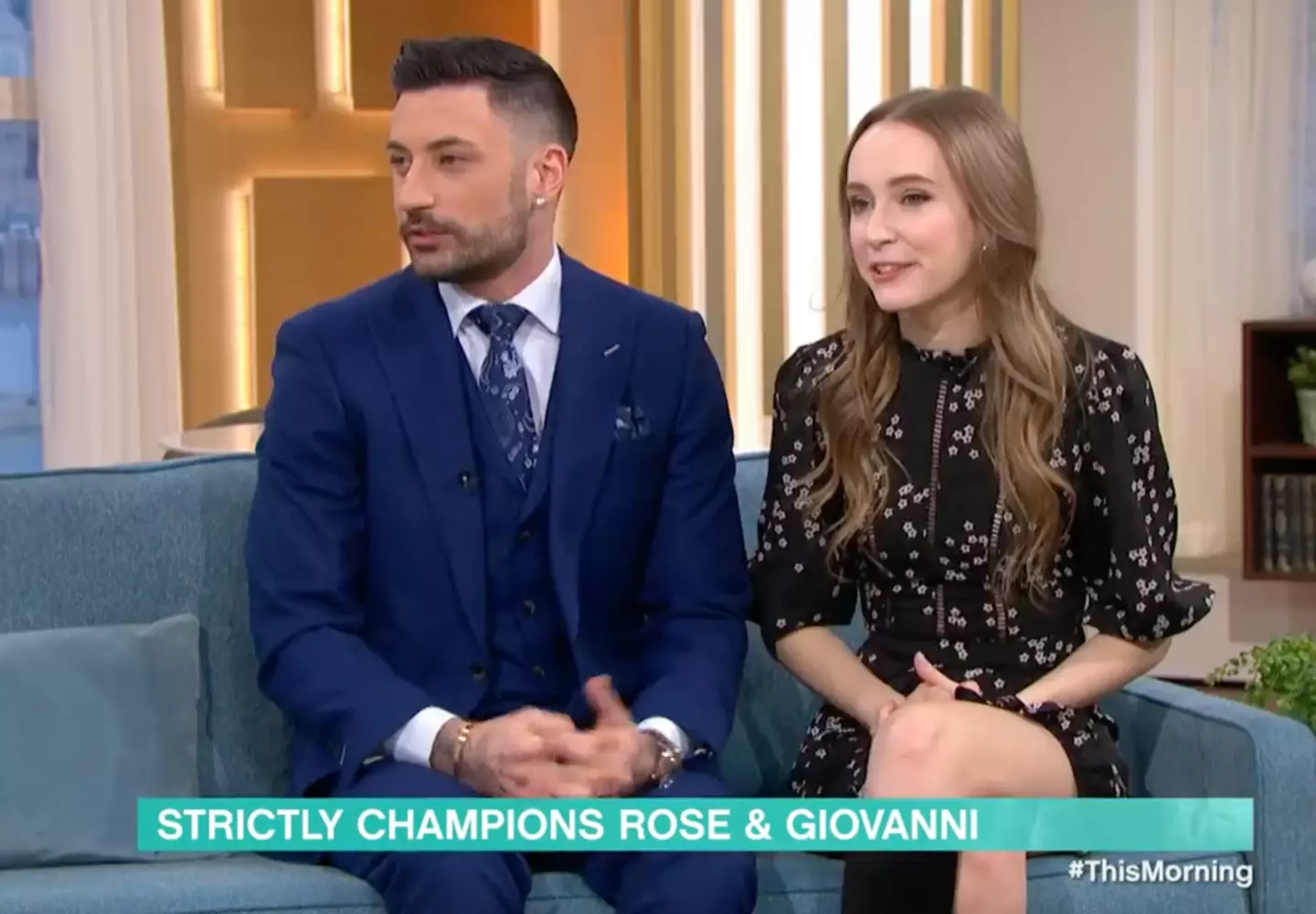 Rose and Giovanni appeared on yesterday's This Morning (