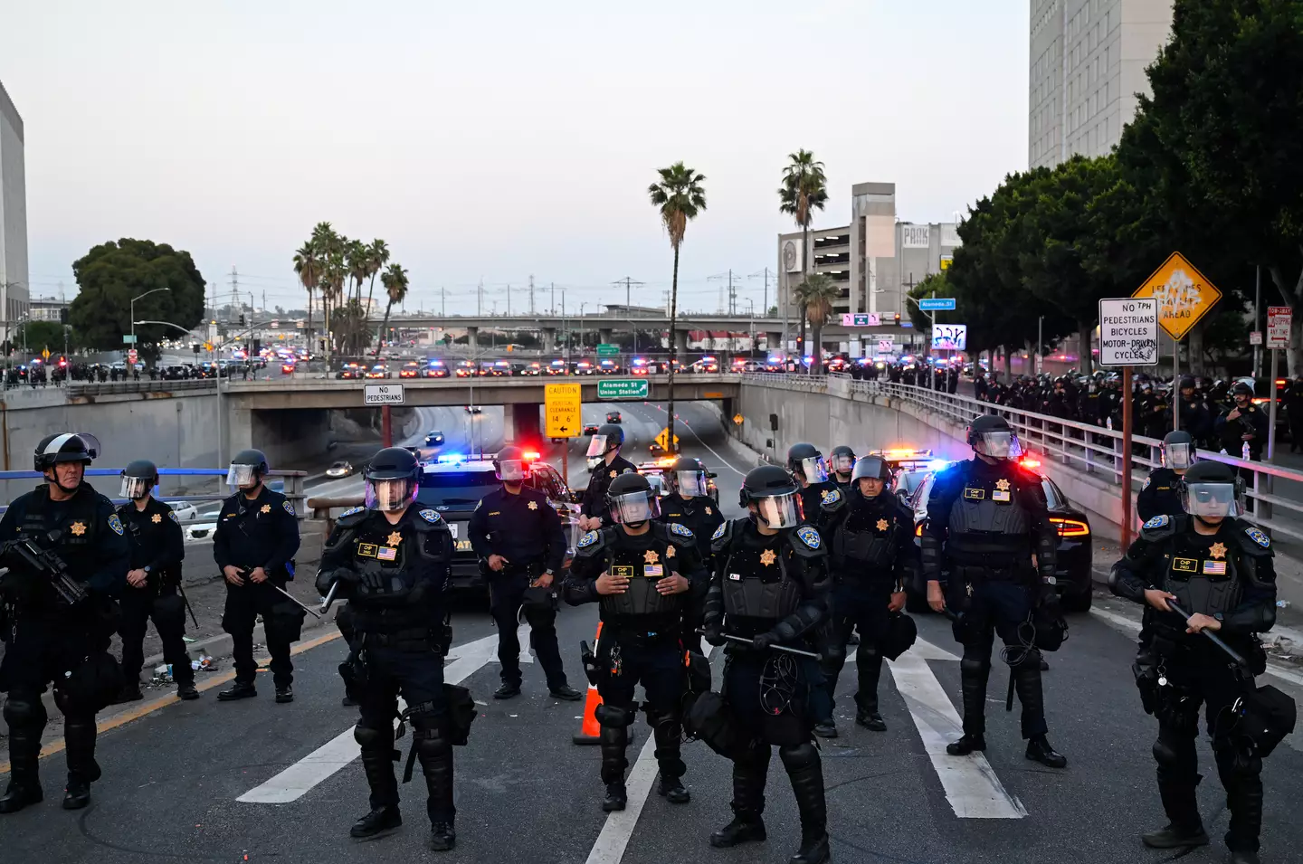 Trump deployed National Guards in response to the protest (Tayfun Coskun/Anadolu via Getty Images)