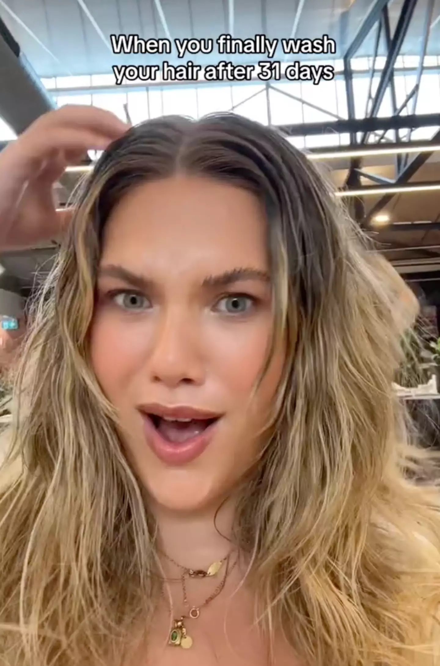 She finally caved after 31 days.