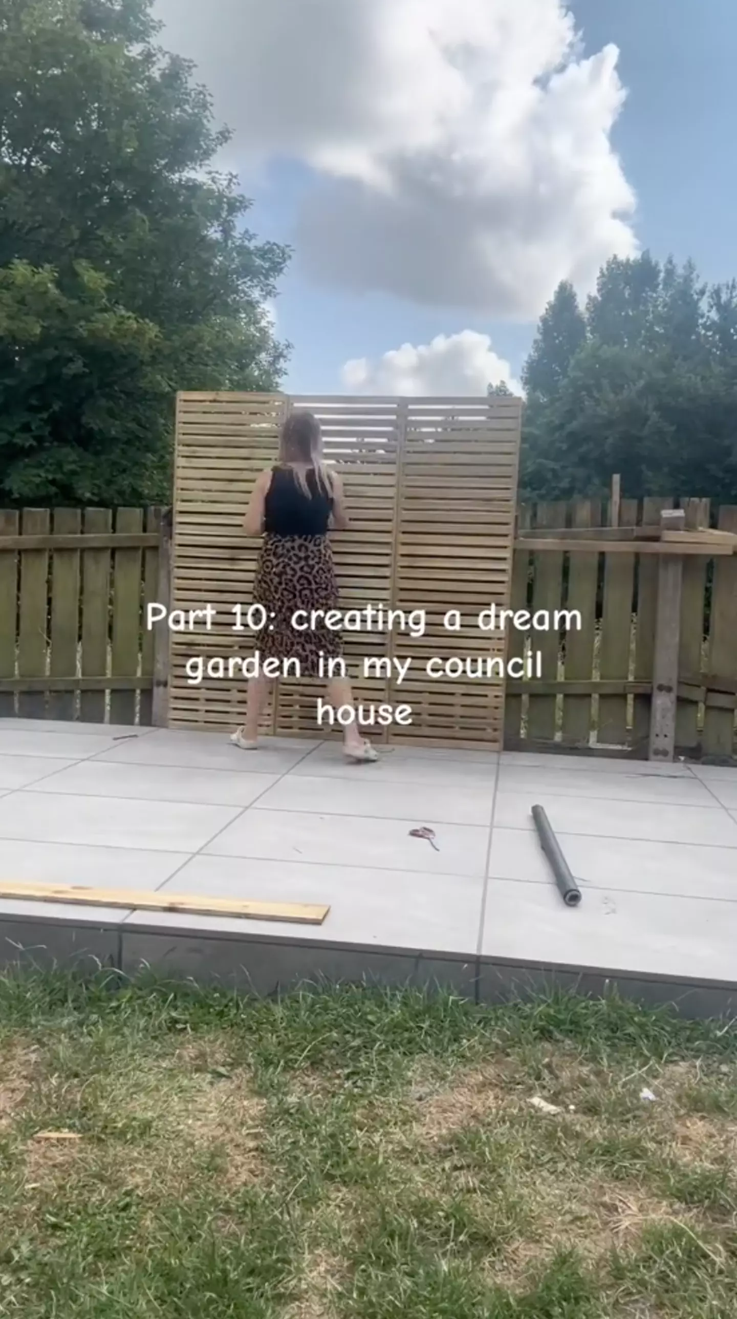 The woman shared her journey creating her 'dream garden' to TikTok.