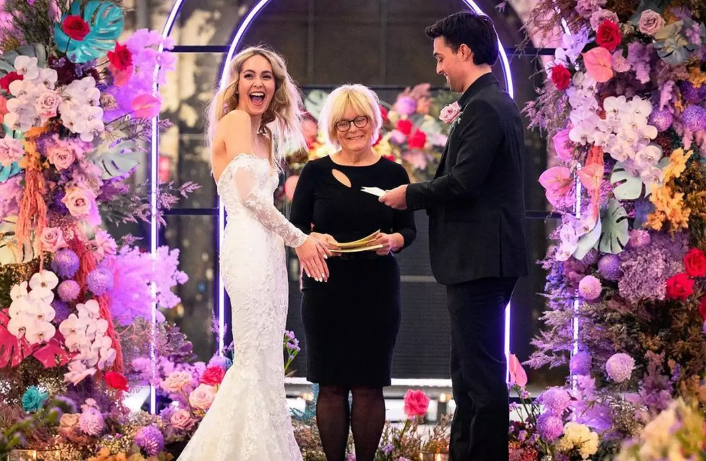 The pair got married on the show.
