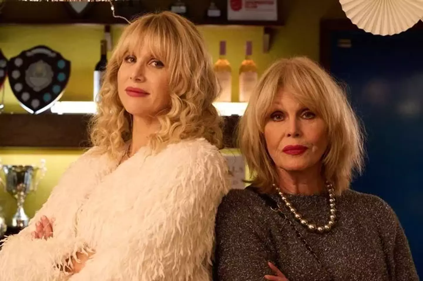 Lucy Punch and Joanna Lumley in Amandaland (BBC)