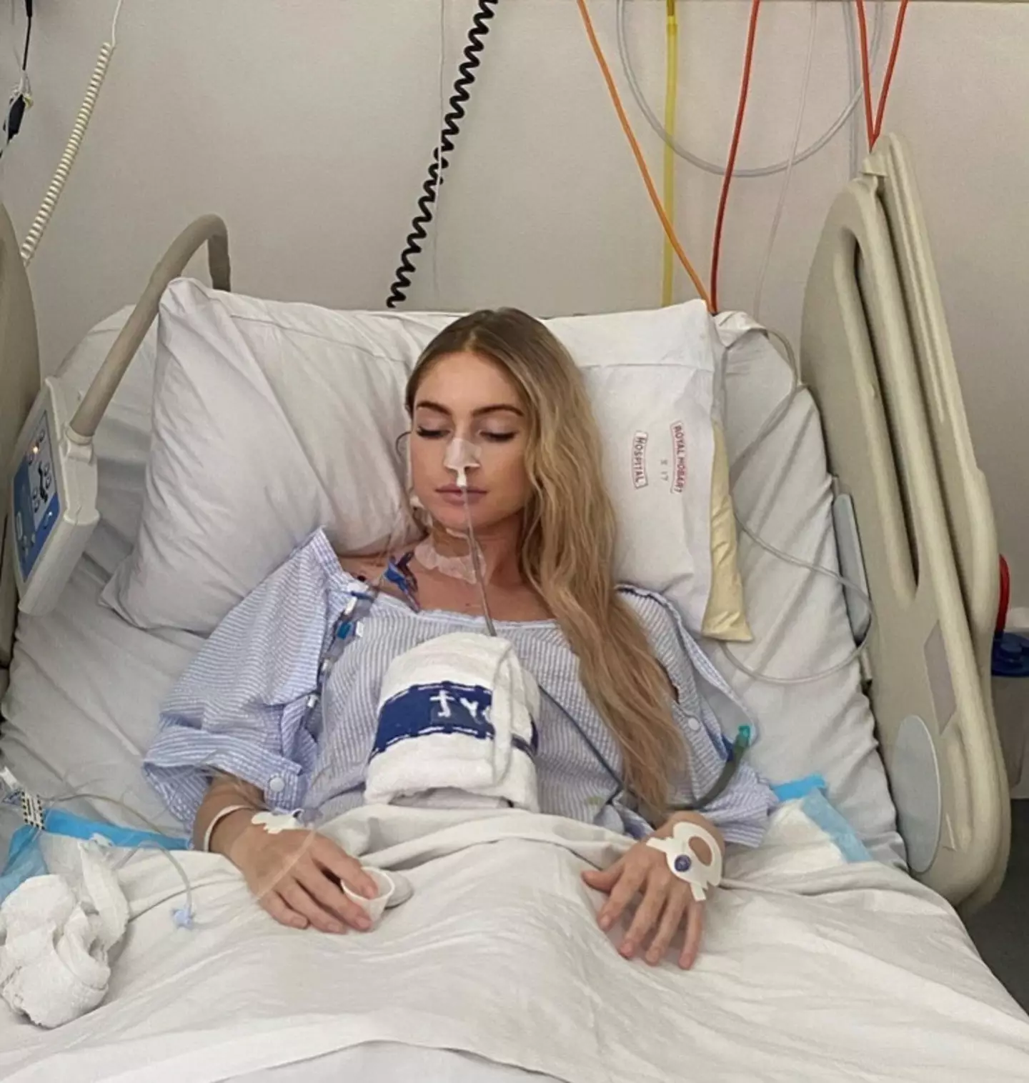 Tirah Ciampa, from Hobart, was told in February that she had pancreatic cancer in the form of a huge tumour measuring 15cm.