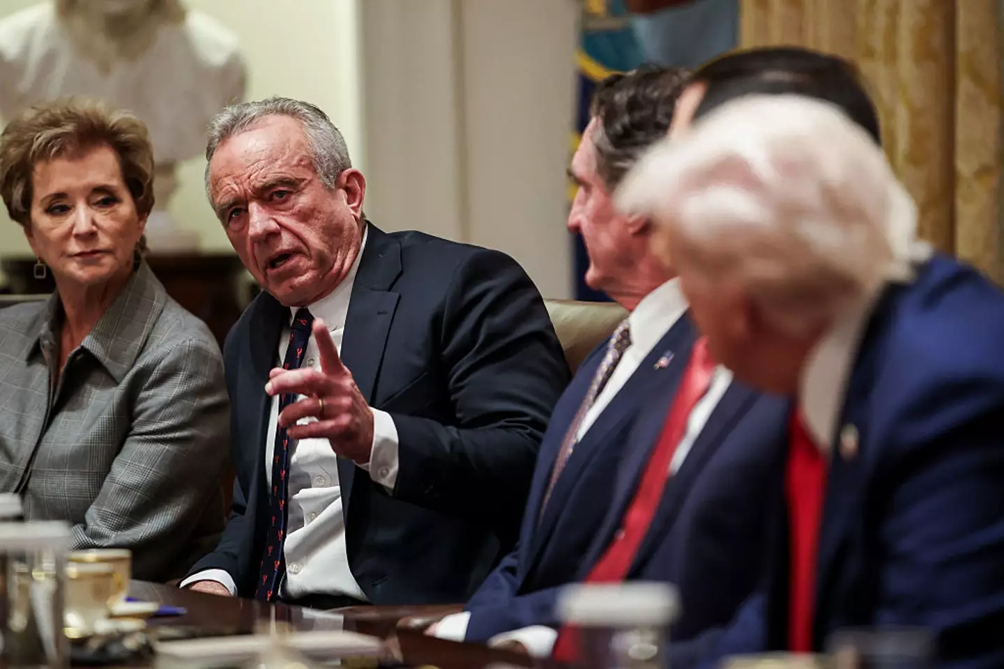 RFK Jr made the comments during a meeting yesterday in the White House (Bloomberg/Getty Images)