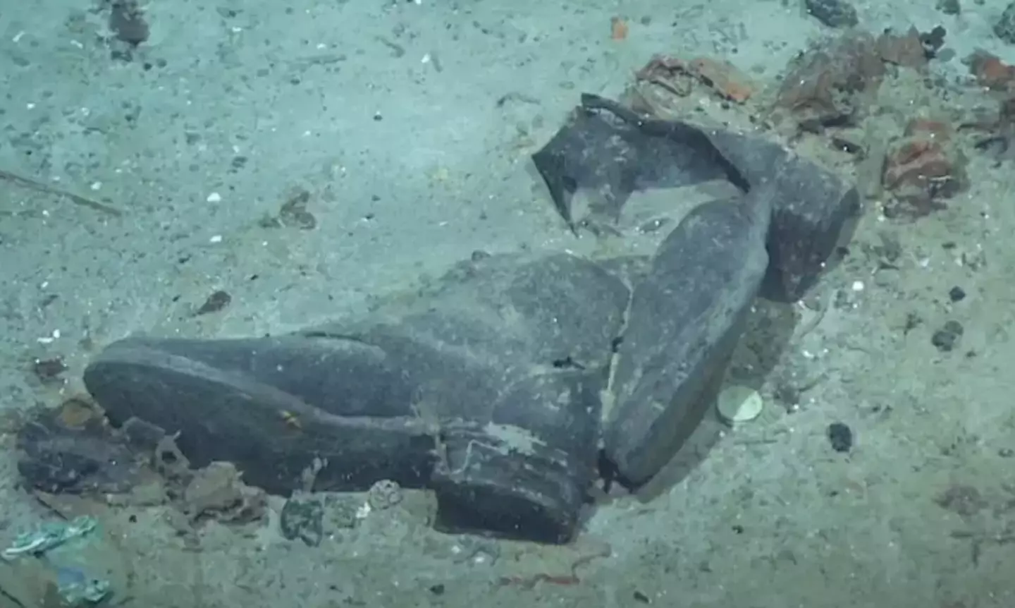 There's a rather chilling reason why the shoes remain almost fully intact (National Geographic)