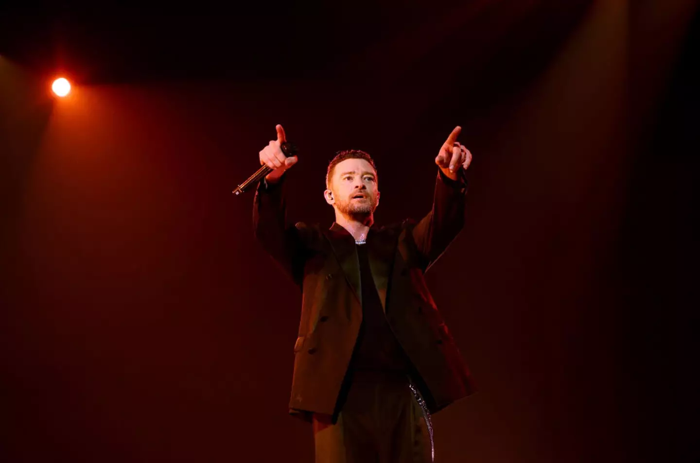 The singers eyes were said to be 'bloodshot' at the time of arrest (Kevin Mazur/Getty Images for Live Nation)