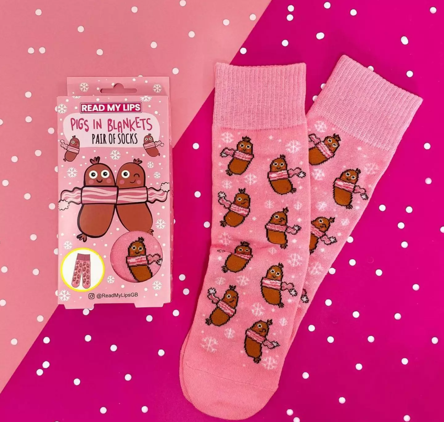 If masks aren't your thing, there's piggie socks too! (