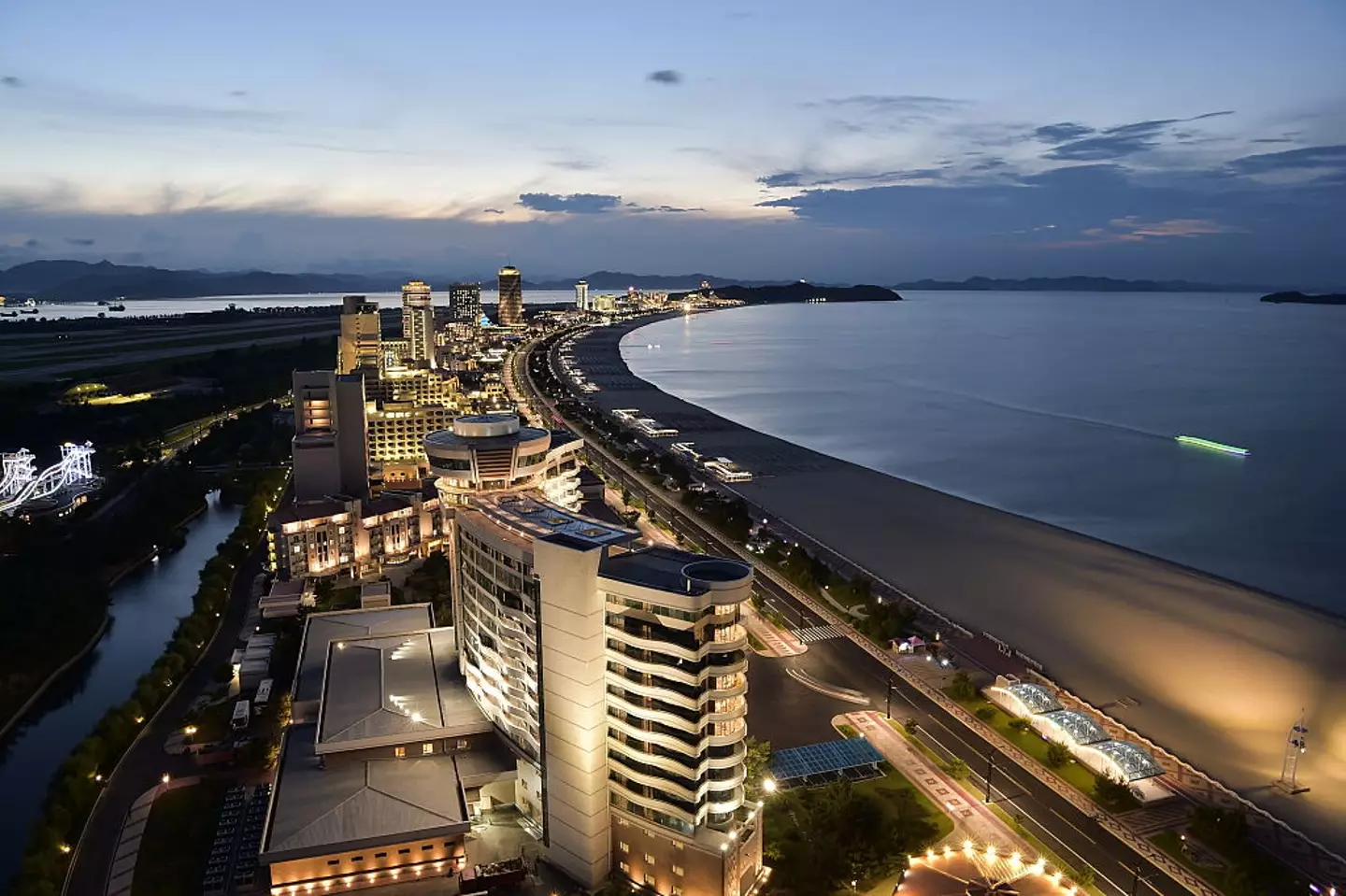 The North Korean resort is open to domestic and Russian travellers at the moment (Resort - KIM WON JIN/AFP via Getty Images)