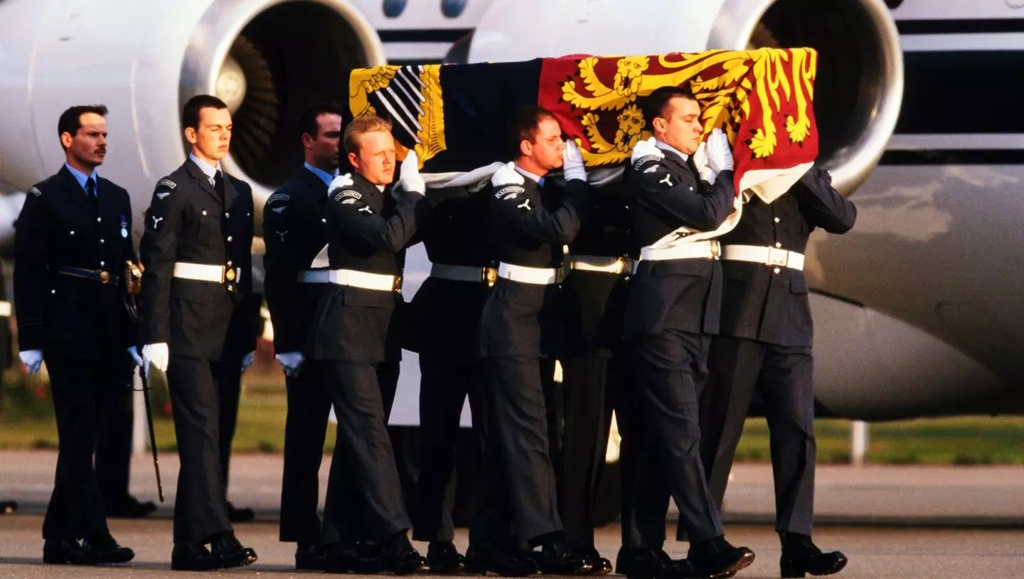 Diana's body was returned to the UK, with a funeral procession taking place on September 6, 1997 (Getty Images)