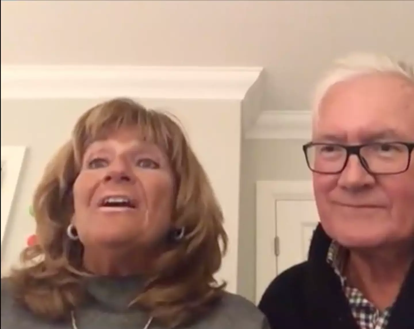 Belinda and Robert Stone were out swimming in the sea.