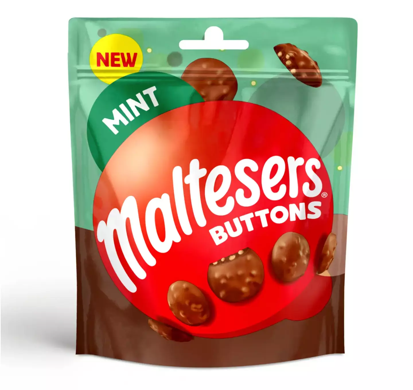 Maltesers buttons are also available in mint (