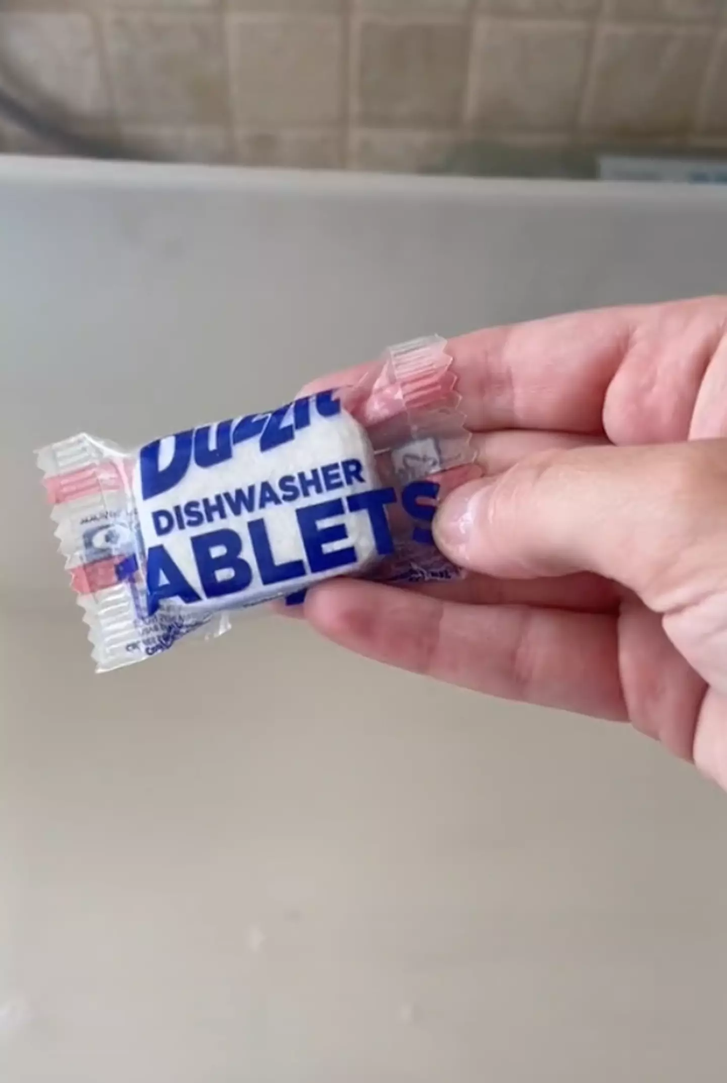 You need a dishwasher tablet for the hack to work.