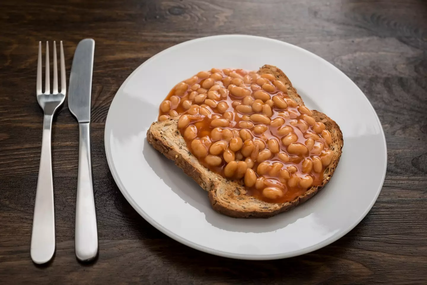 Baked beans are high in fibre and rich in protein.