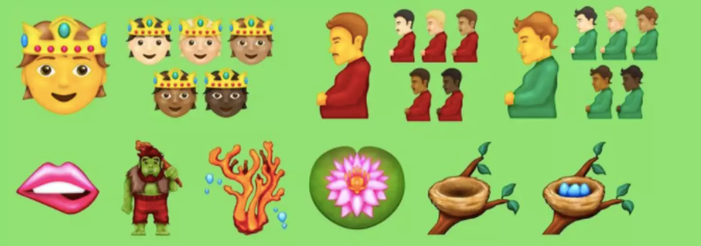 Gender-neutral and transgender emojis have also featured (
