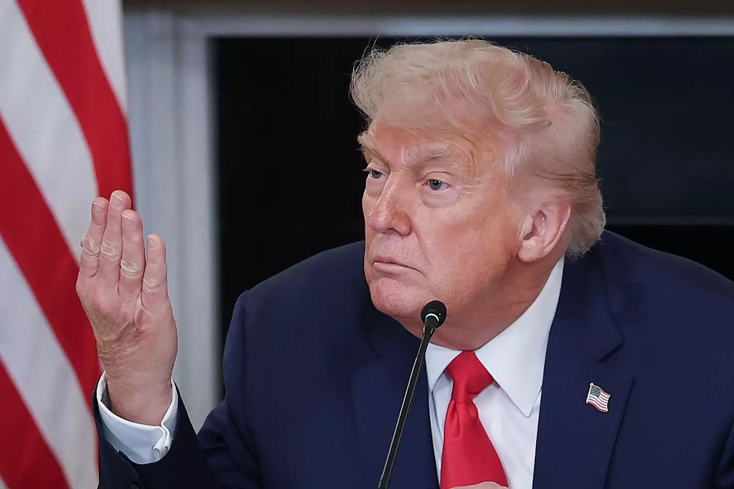 Donald Trump has opened up about an alleged fight Elon Musk had outside his office (Win McNamee / Staff / Getty Images)