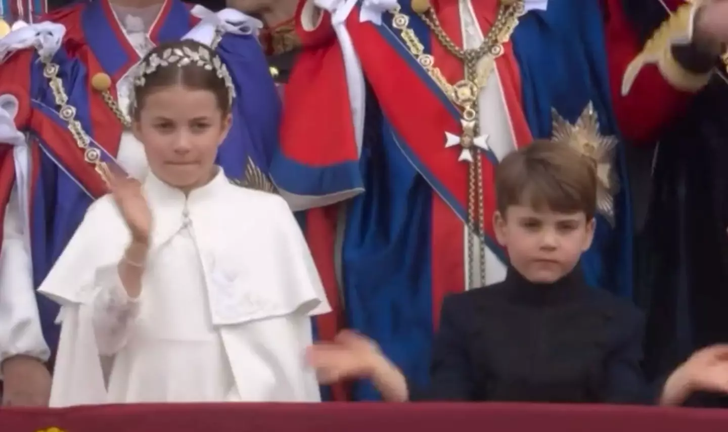 Viewers loved Prince Louis' balcony appearance at his grandfather's coronation.