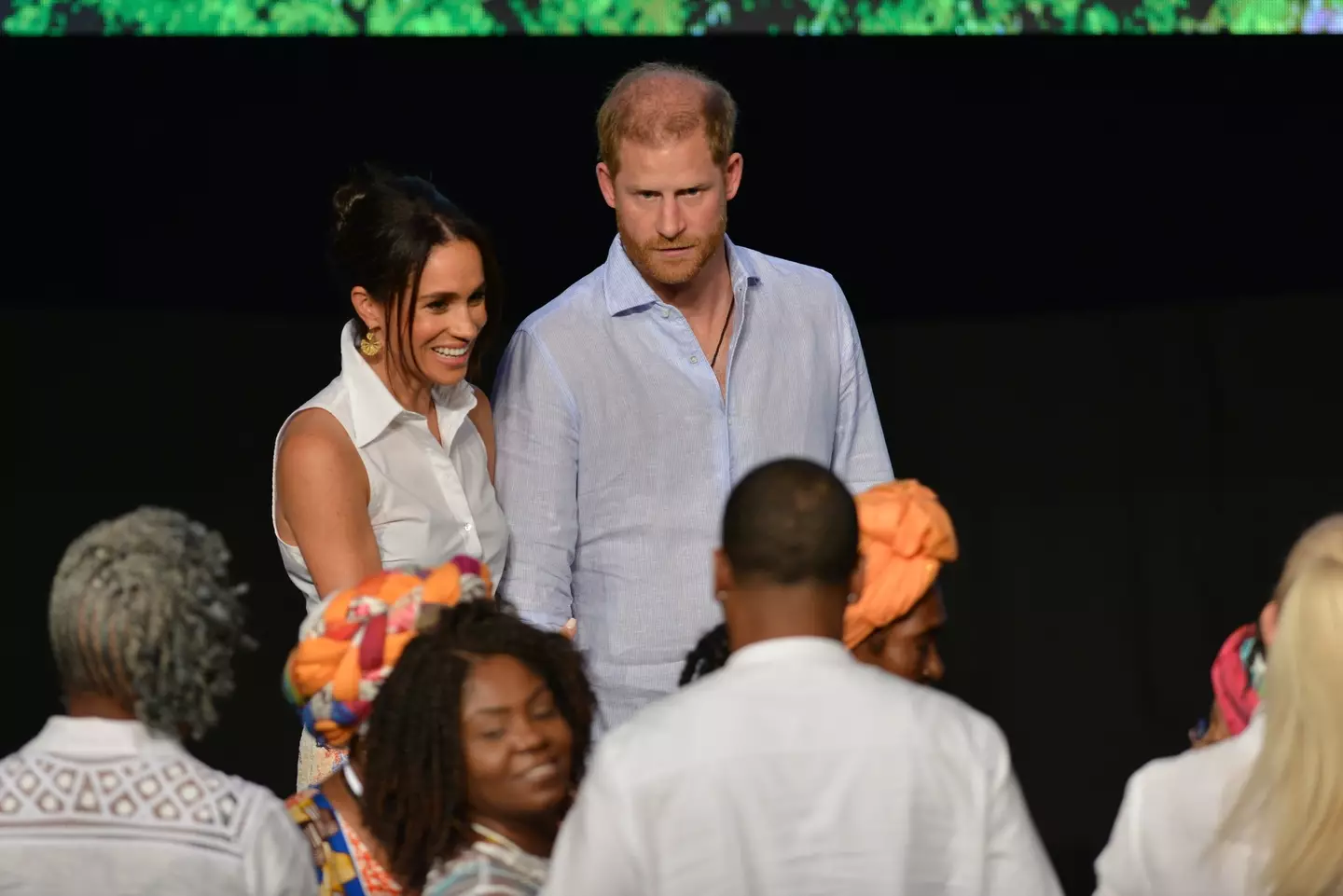 He was pretty cool with it. (Eric Charbonneau/Archewell Foundation via Getty Images)